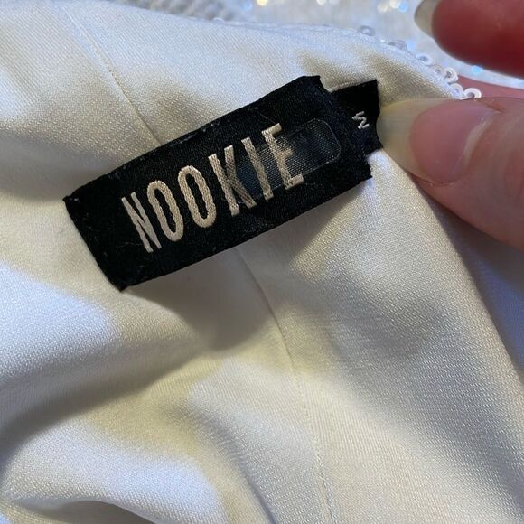 Nookie Treasure Sequin Jumpsuit in White M - Picture 7 of 13